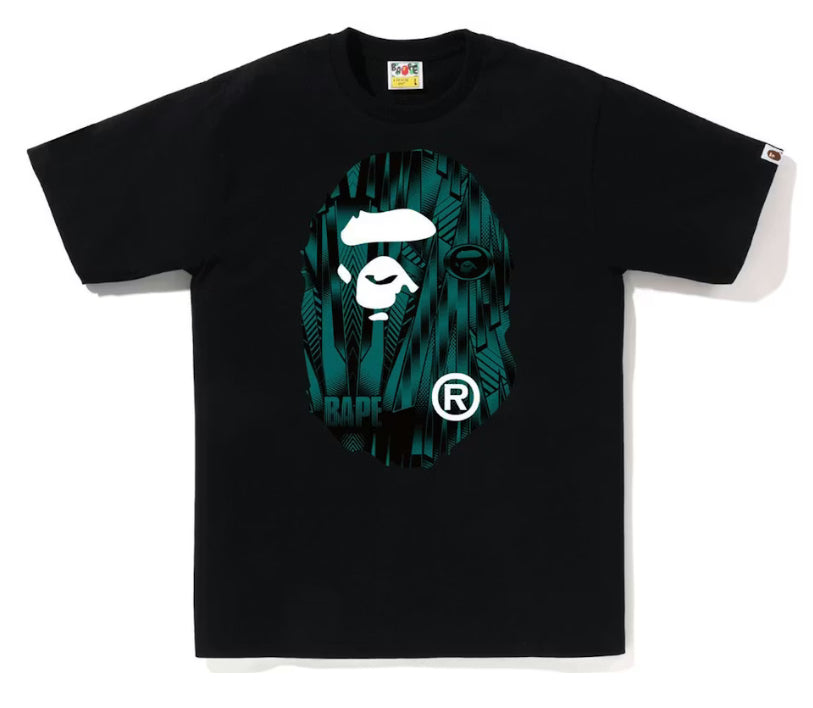 Camiseta BAPE Speed Racer Big Ape Head Negro Azul